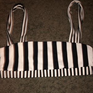 NWT stripe onia swimsuit top